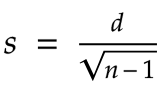 relationship between standard deviation and distance
