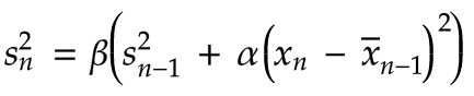 exponential variance