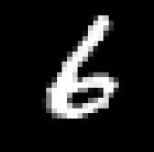 mnist image of a 6