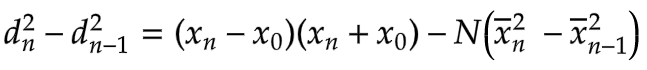 d^2_n - d^2_n-1 factor